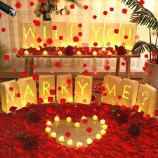 Coume 2051 Pcs Proposal Decorations Kit 15 Will You Marry Me Sign Multicolor