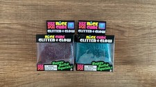 Schylling NeeDoh Nice Cube Glitter Glow Purple Blue 2 Pack Squishy Toy Lot NEW