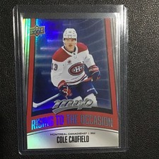 2025-26 Upper Deck MVP Rising To The Occasion Cole Caufield