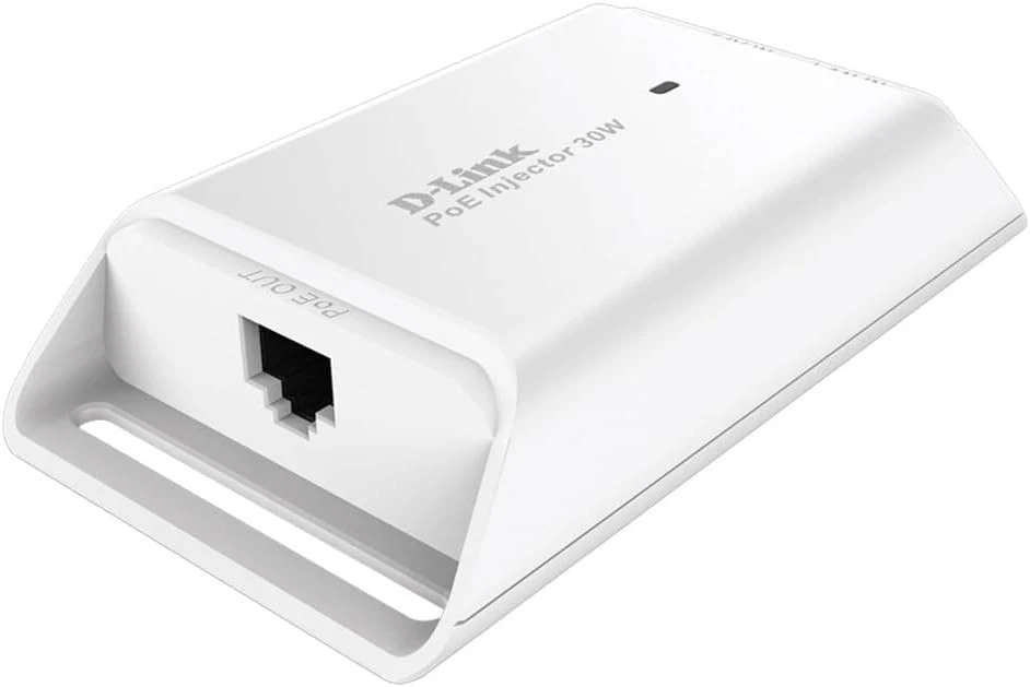D-Link DPE-301GI 1-Port Gigabit 30 W PoE Injector , White Gigabit PoE+ Injector - Image 2 of 4