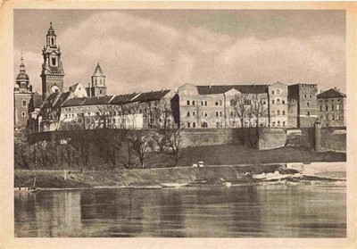 Krakau KRAKOW PL Burg von der Weichselseite