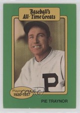 1987 Hygrade Baseball's All-Time Greats Pie Traynor HOF 1a7x