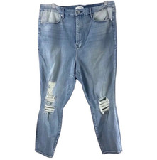 Good American Women s Size 22 Good Waist Skinny High Waisted Crop Jeans