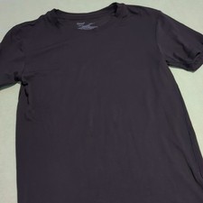 Hanes Originals Men's Tagless Black Solid Crew Neck Short Sleeve T-Shirt L/G