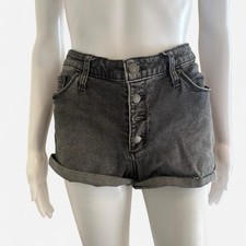 Universal Thread High Rise Shortie Denim Shorts Gray Women's Size 8/29R