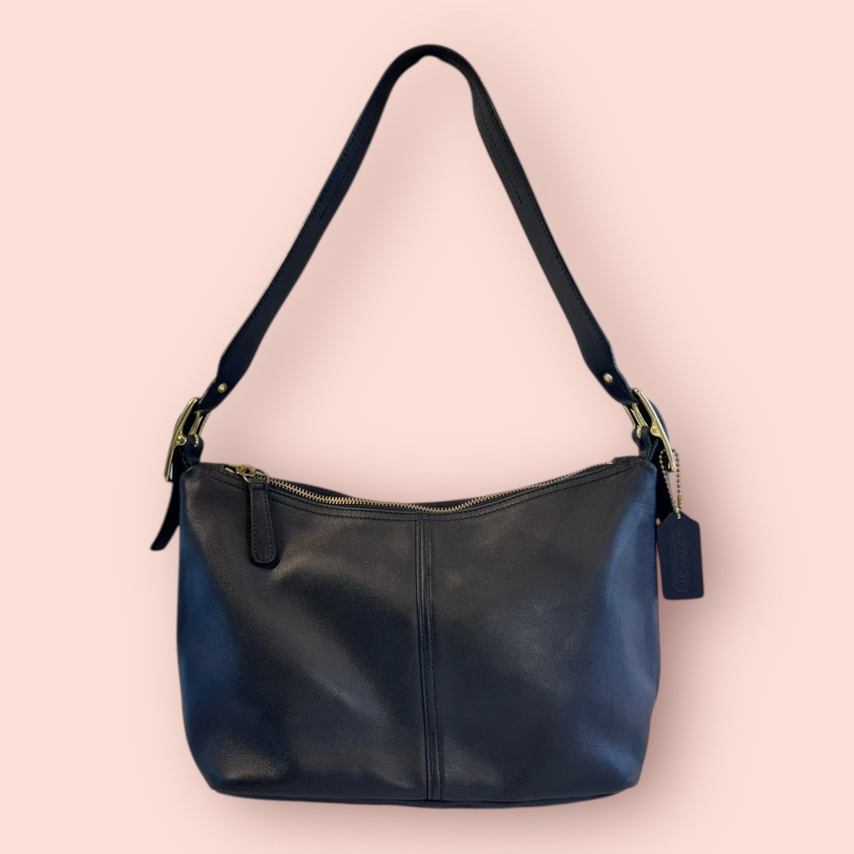 COACH Y2K Vintage Legacy Medium Hobo Shoulder Bag Luxury Black