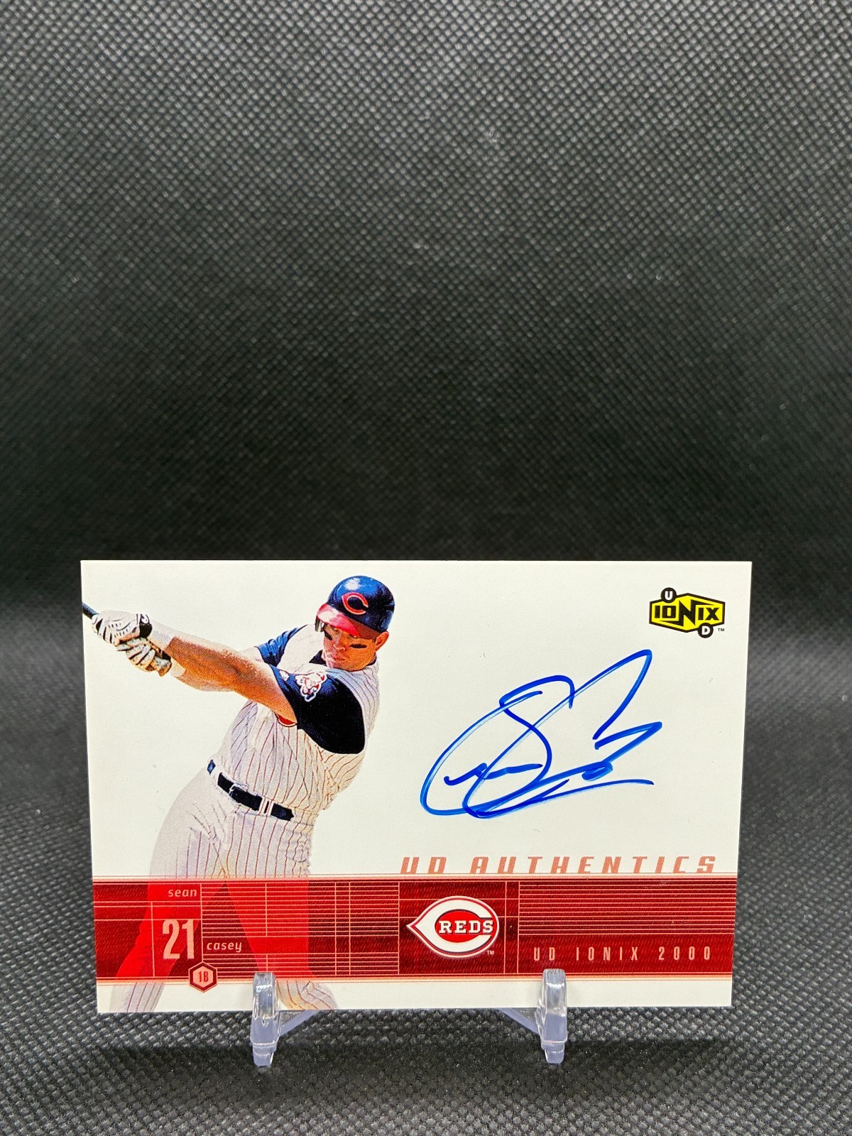 Sean Casey 2000 Upper Deck Ionix UD Authentics Auto #SC Cincinnati Reds