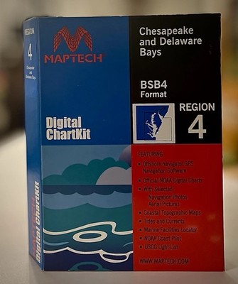 Maptech Digital ChartKit Chesapeake / Delaware Bays 10th Ed. PC Software WIN