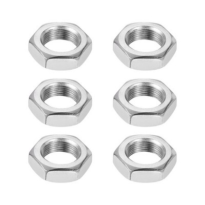 6 Stück M16x1 Stahl Sechskantmutter 24mm / 0.94'' Breite 8mm / 0.31'' Höhe