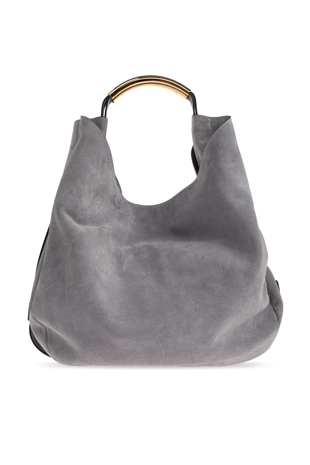 MOSCHINO Handle Me Gray Suede Shoulder Bag New & Authentic image 2