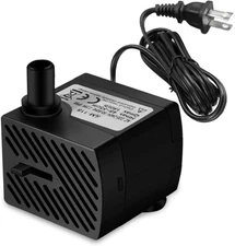 DOMICA 3W 50GPH Mini Submersible Water Pump, Small Fountain 50 GPH 3W, Black 