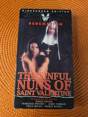 Sinful Nuns Of Saint Valentine Rare VHS 1998