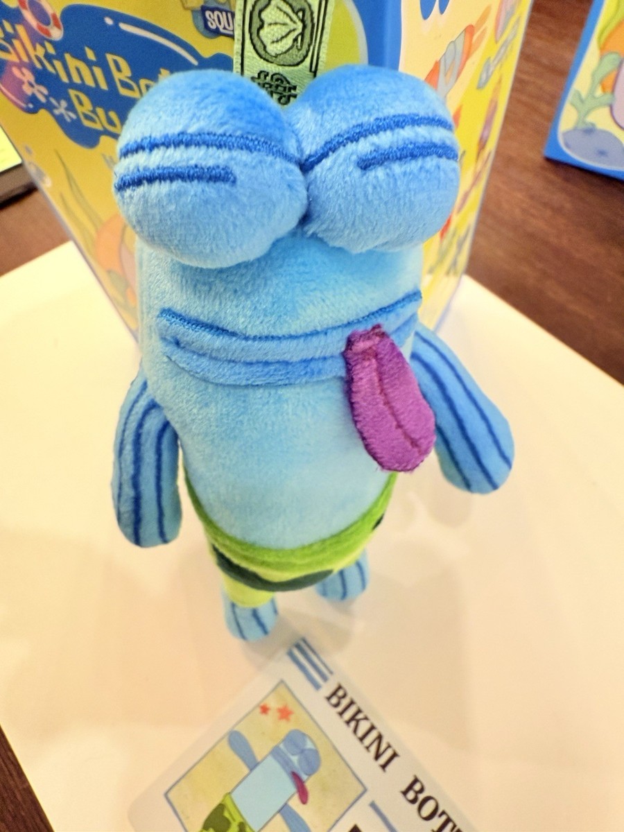POP MART スポンジボブ Bikini Bottom Flat Fish POP MART Bikini Bottom Buddies Series Plush Pendant Flat