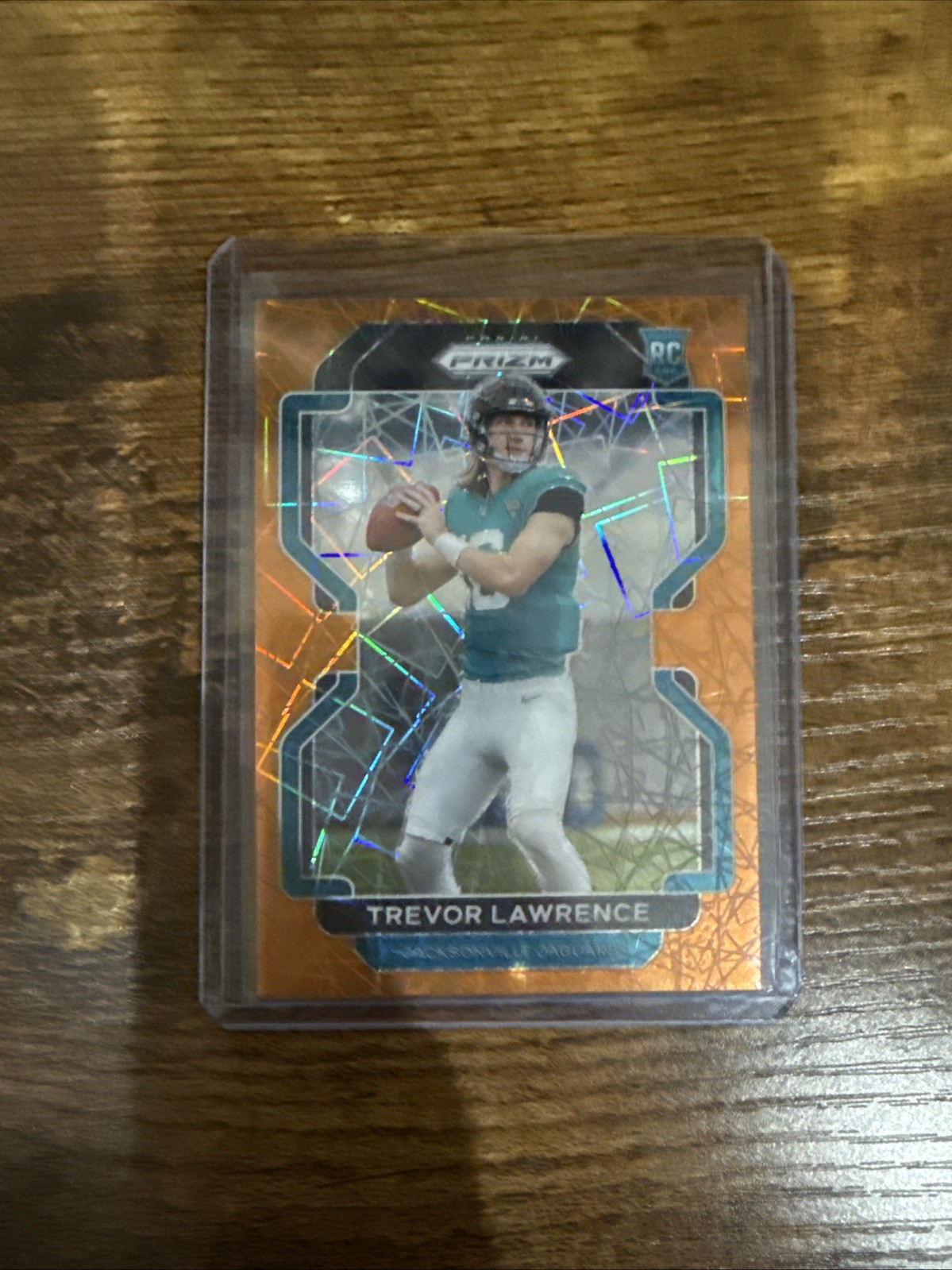 2021 Panini Prizm Rookie Trevor Lawrence #331 Orange Lazer Prizm (RC)