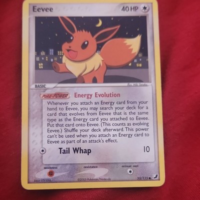 The Pokémon Company Eevee 55/115 Unseen Forces 2005 English Common 40 HP