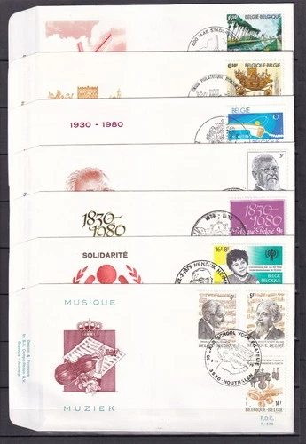 [LG78609] Belgium Nice Lot FDC First Day Cover UNG