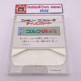 Nintendo Famicom Disk System MARIO GOLF US COURSE NES 1987 Test&eacute; &...