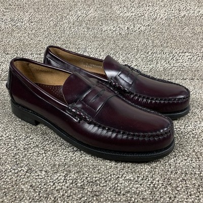 Sebago Classic Dan Penny Loafers Mens Size 12 E Burgundy Leather NEW