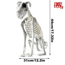 Halloween Dog Skeleton Decoration Spooky Animal Bones Indoor Outdoor Decor