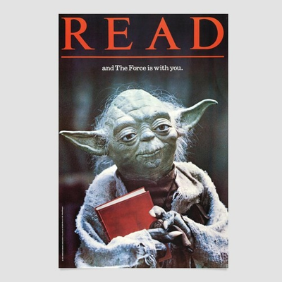 #ad Star Wars Yoda Read And The Force Is With You Poster $16.89