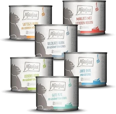 MjAMjAM - Premium Nassfutter für Katzen,leckere Mahlzeiten Mixpaket III, 6x200 g