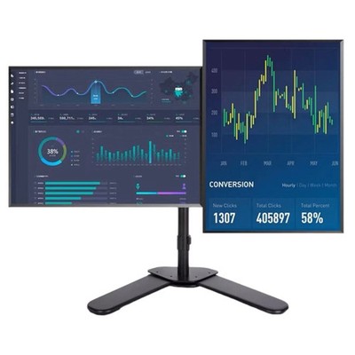 DUAL FHD 1080p 22'' 23''  inch Monitors w/ Stand and Power Cord DELL HP Lenovo