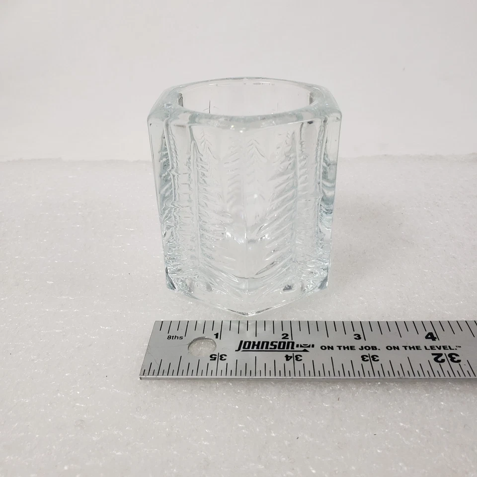 Studio Nova Crystal Winters Eve Christmas Holiday Trees Votive Candle Holder - Image 2 of 4