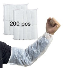 Disposable Oversleeves Covers, 200PCS Plastic Arm Sleeves Covers for Painting...