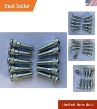 10 PCS Serrated Wheel Stud Lug Bolts 610-378 M12-1.25 42mm, 14.35mm Knurl Repl