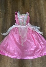 Disney Store Girl Sleeping Beauty Aurora Pink Dress Costume Princess Size 5/6