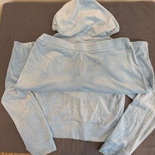 Juicy Couture y2k Crystal velour rhinestone bling tracksuit size Large