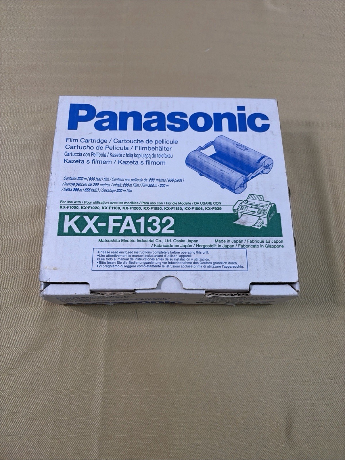 Panasonic Printer Transfer Ribbon Film Cartridge for Fax Black KX-FA132 NEW