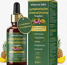 VITENXA LABS Lymphatische Unterstützung Tropfen Detox Immunsystem 60 ml