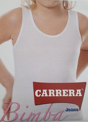 Girls wide shoulder cotton tank top Carrera art. 120