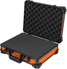 Transportkoffer mit Rasterschaumstoff Universalkoffer 39 x 29 x 12 cm Orange