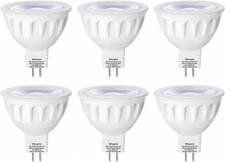 MR16 LED Bulb, 50W Halogen Equivalent, 5W 12V 3000K Soft Warm White, 450Lm GU5.3