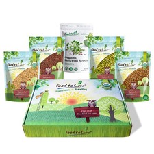 Organic Sprouting Seeds Gift Box - Sproutable, Non-GMO, Kosher - by Food to Live