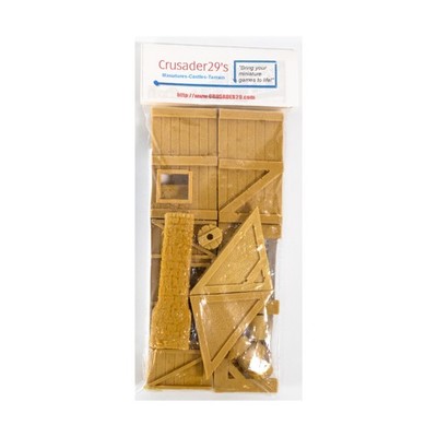 Crusader 29's Medieval Village 28mm Second Story Kit Pack New