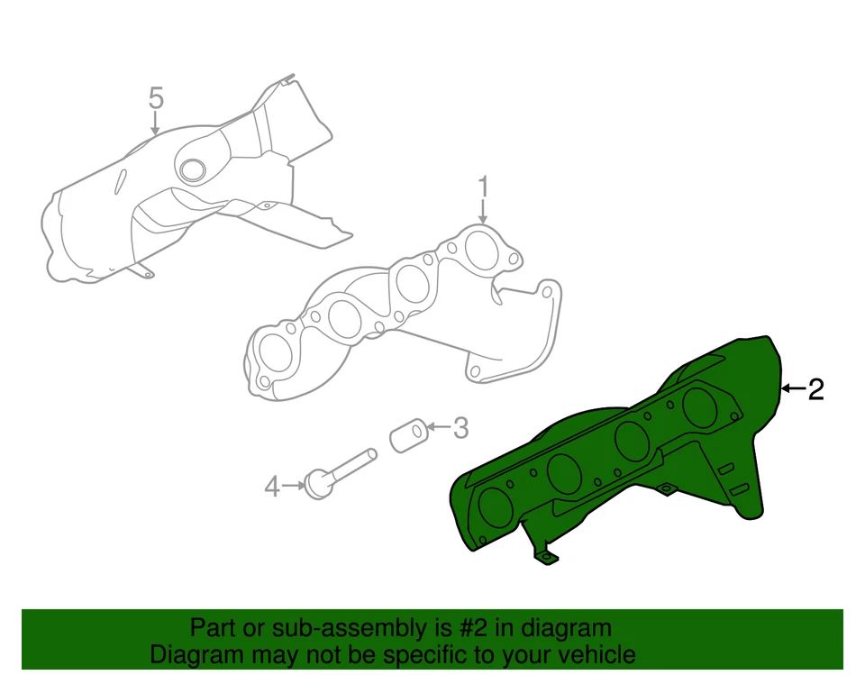 Junta colectora Land-Rover genuina LR166796 Foto 2 de 2