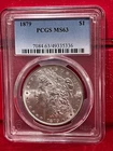 1879 Morgan Silver Dollar PCGS MS63 Philadelphia Mint