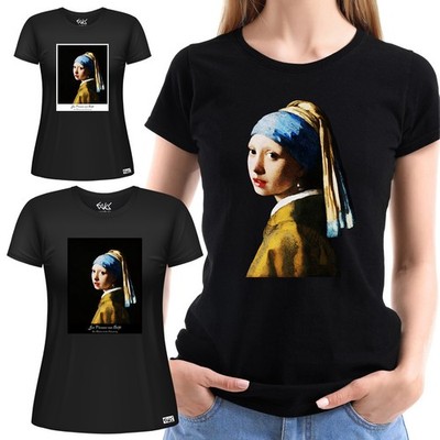 EAKS  Damen T-Shirt  ''Jan Vermeer van Delft - Das Mädchen mit dem Perlenohrring''