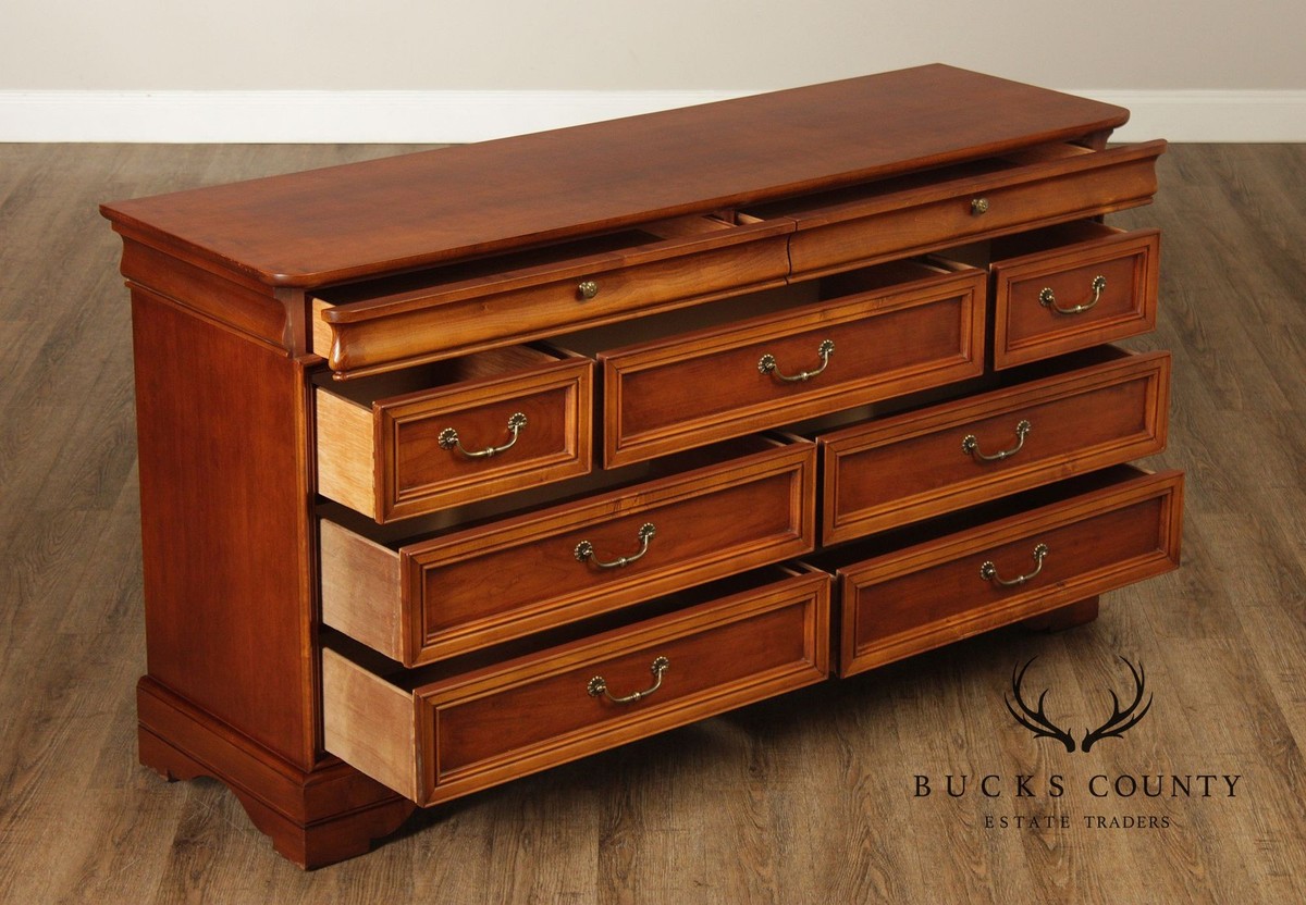 Lexington Louis Philippe Style Chez Michelle Cherry Nine Drawer