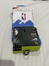 Nike NBA Socks Basketball Large White/blue Ankle
