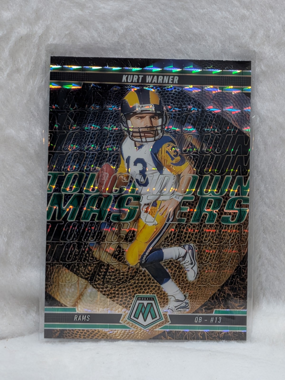 2025 Panini Mosaic #19 Kurt Warner Touchdown Masters Mosaic