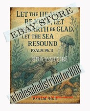 500 piece jigsaw puzzle Let The Earth Rejoice Turtle Ocean Psalm 96 11 christian