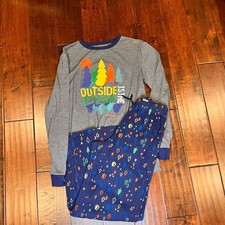 Eddie Bauer Kids Boys Winter Christmas PJs Pajamas Size L 14-16 