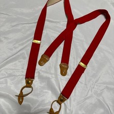 L.L.Bean suspenders red leather L.L.Bean 90s vintage