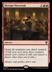 Disrupt Decorum #151 Commander: Murders at Karlov Manor NM MTG