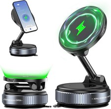 Upgraded 360 Magnetic Phone Holder Magnetic Car Phone Mount Hands Free Suction