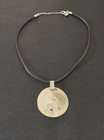 Robert Lee Morris RLM Studio Sterling ONE WORLD Pendant Leather Cord Necklace — photo 1